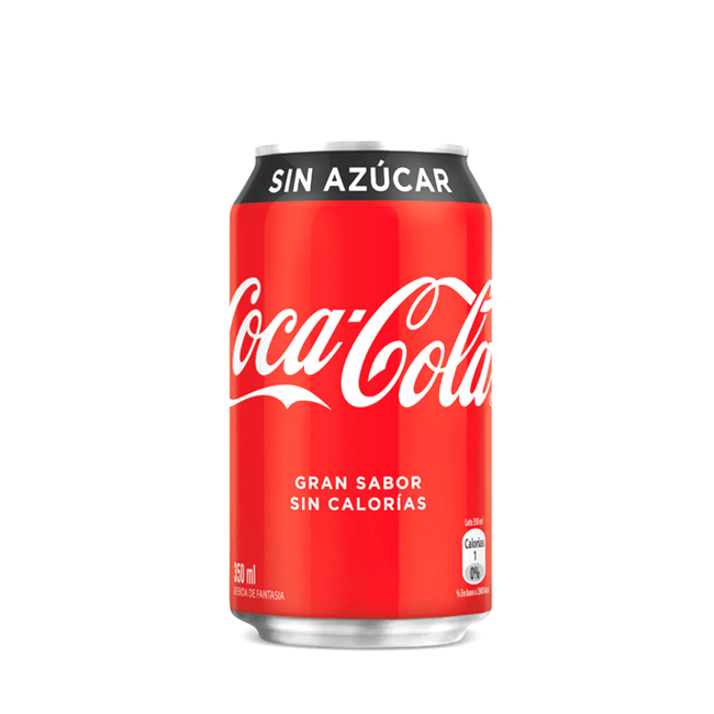 Coca-Cola Lata Zero 350cc (24 Unidades) - Donde La Negra